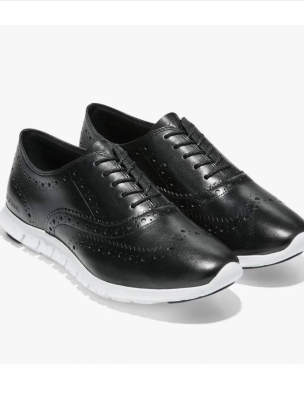 EUC Cole Haan Women's Zerogrand Wingtip Oxfords (8.5B, Black)